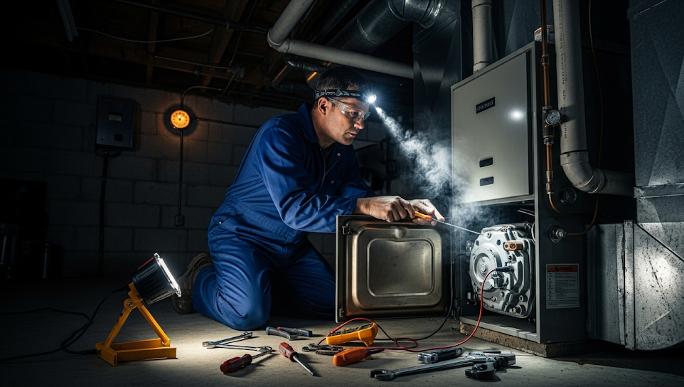 Bulldogs Heating & Air emergency service technician